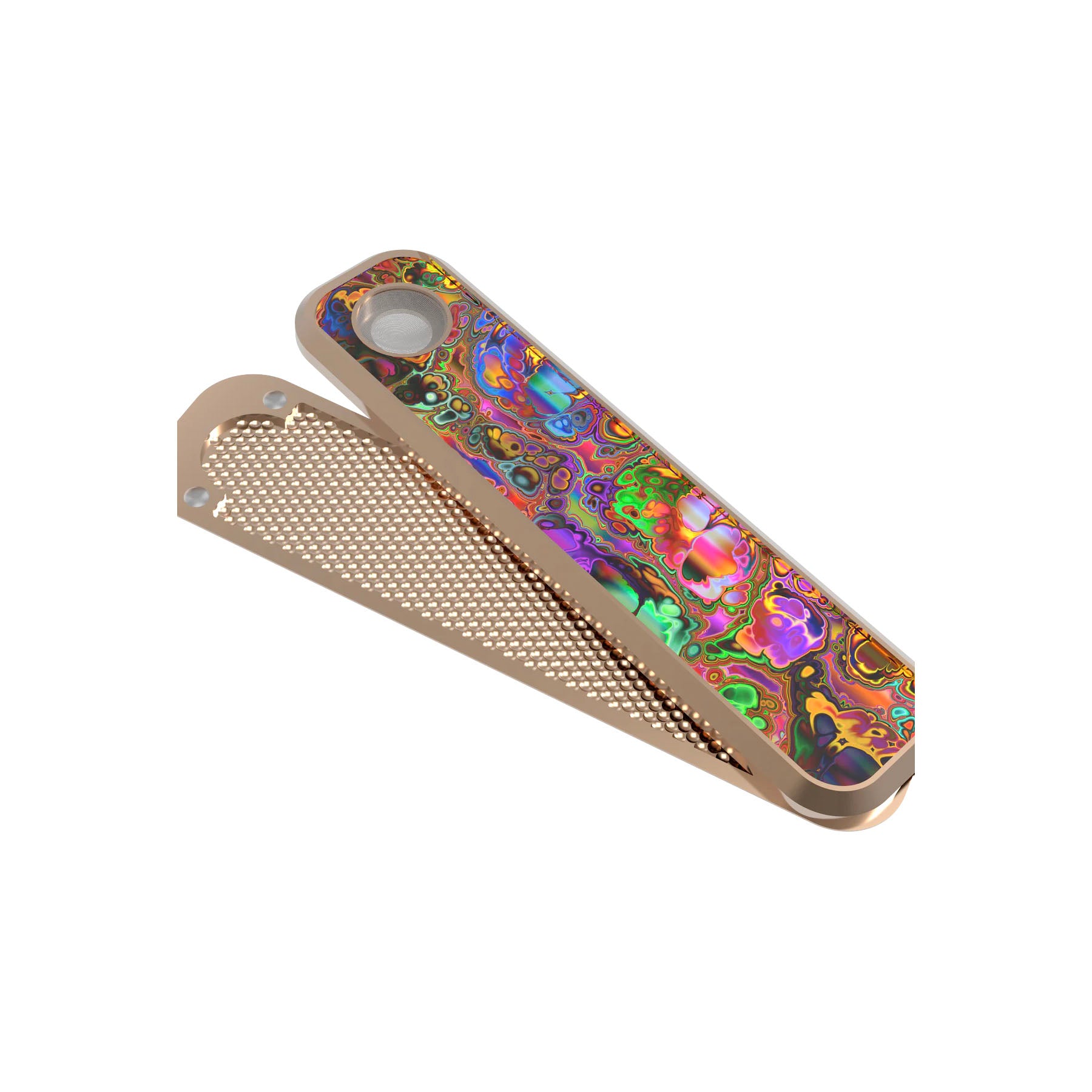Genius Pipe Psychedelic Gold Edition Portable Hand Pipe