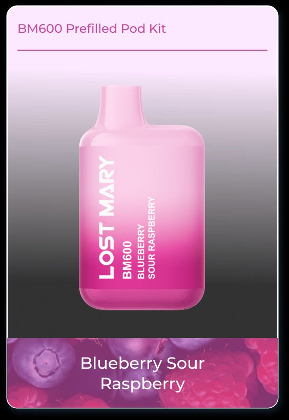 Lost Mary BM600 Pre-Filled Pods 600 Puffs