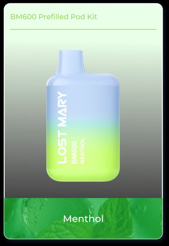 Lost Mary BM600 Pre-Filled Pods 600 Puffs